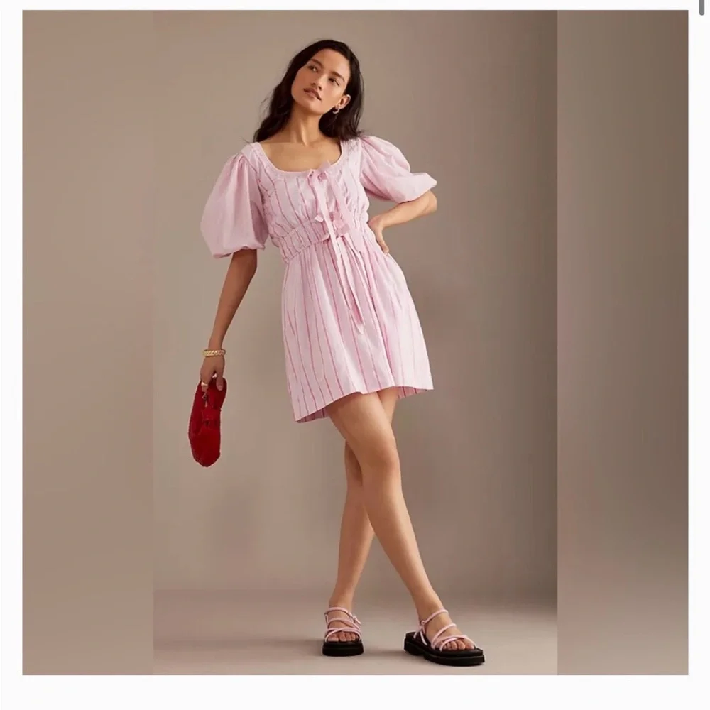 Damson Madder Amelie Puff Mini Dress NWOT - Picture 5 of 7